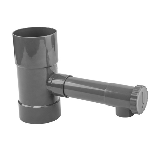 Sběrač/lapač dešťové vody svodu 90 mm s ventilem IBCLZ1-090