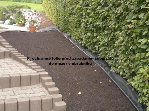 rovnání substrátu - ochranná folie