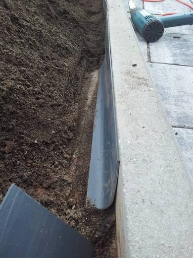 PVC izolant betonových obrubníků