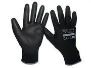 Pracovní ochranné rukavice PURE BLACK, velikost 7